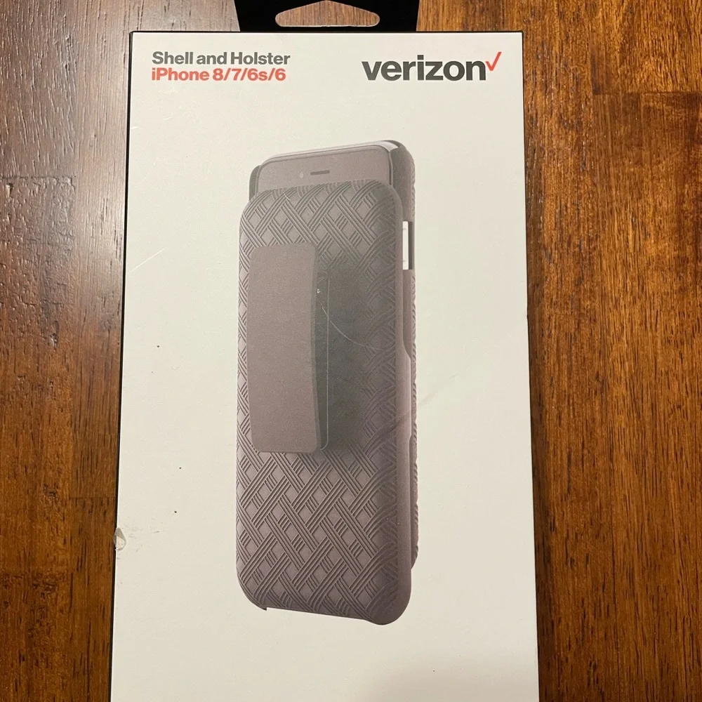 iPhone 8/7/6s/6 Verizon shell and holster phone case NIB
